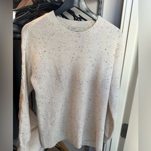Loft Outlet white speckled sweater (small)